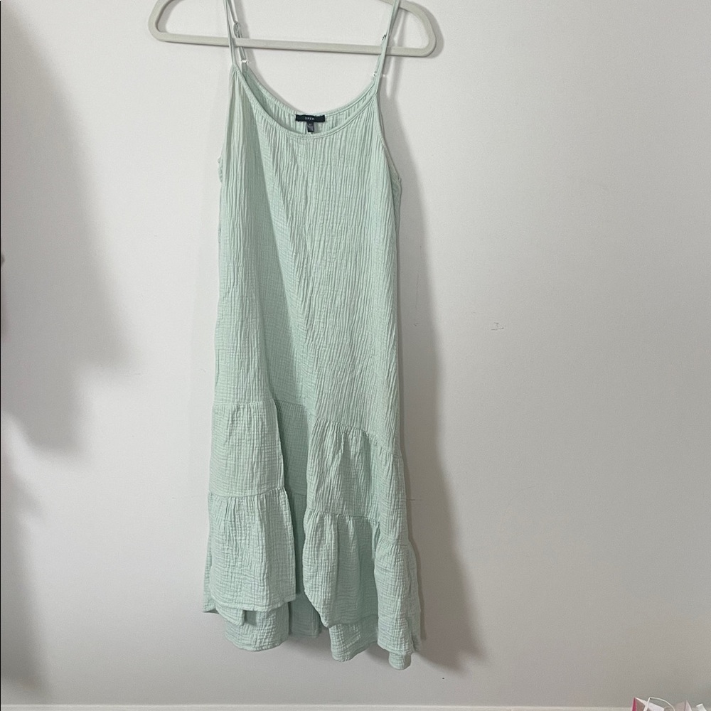 Lightweight Mint Textured Dress